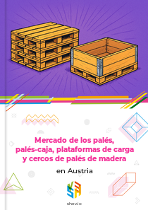 Mercado de los palés, palés-caja, plataformas de carga y cercos de palés de madera en Austria