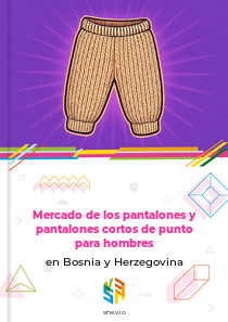 Mercado de los pantalones y pantalones cortos de punto para hombres en Bosnia y Herzegovina