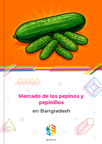 Mercado de los pepinos y pepinillos en Bangladesh