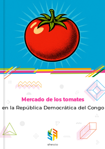 Mercado de los tomates en la República Democrática del Congo