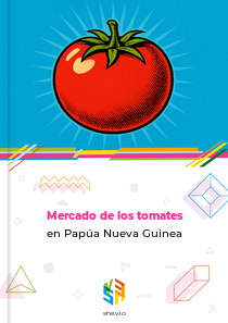 Mercado de los tomates en Papúa Nueva Guinea