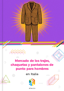 Mercado de los trajes, chaquetas y pantalones de punto para hombres en Italia