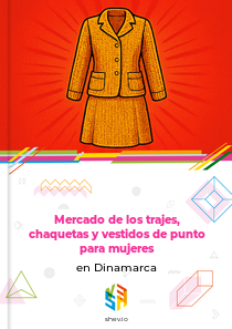 Mercado de los trajes, chaquetas y vestidos de punto para mujeres en Dinamarca