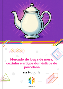 Mercado de louça de mesa, cozinha e artigos domésticos de porcelana na Hungria