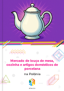 Mercado de louça de mesa, cozinha e artigos domésticos de porcelana na Polônia