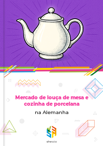 Mercado de louça de mesa e cozinha de porcelana na Alemanha