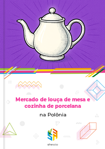 Mercado de louça de mesa e cozinha de porcelana na Polônia