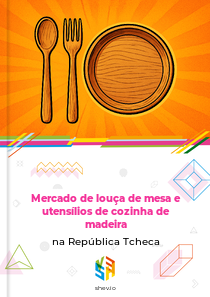 Mercado de louça de mesa e utensílios de cozinha de madeira na República Tcheca