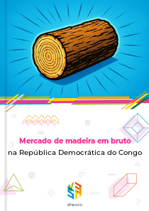Mercado de madeira em bruto na República Democrática do Congo