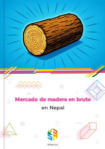 Mercado de madera en bruto en Nepal