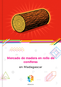 Mercado de madera en rollo de coníferas en Madagascar