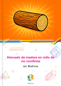 Mercado de madera en rollo de no coníferas en Bolivia