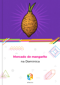 Mercado de mangarito na Dominica