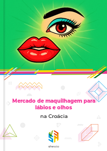 Mercado de maquilhagem para lábios e olhos na Croácia