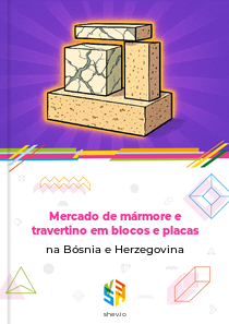 Mercado de mármore e travertino em blocos e placas na Bósnia e Herzegovina