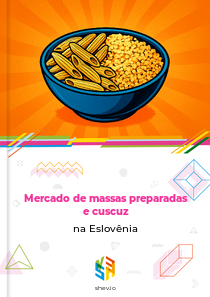 Mercado de massas preparadas e cuscuz na Eslovênia