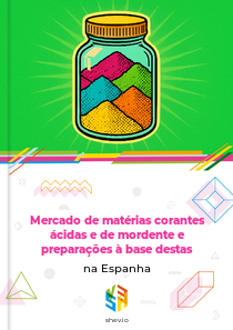 Mercado de matérias corantes ácidas e de mordente e preparações à base destas na Espanha