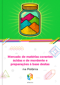 Mercado de matérias corantes ácidas e de mordente e preparações à base destas na Polônia