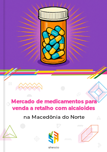 Mercado de medicamentos para venda a retalho com alcaloides na Macedônia do Norte