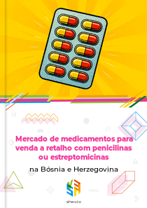 Mercado de medicamentos para venda a retalho com penicilinas ou estreptomicinas na Bósnia e Herzegovina