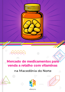 Mercado de medicamentos para venda a retalho com vitaminas na Macedônia do Norte