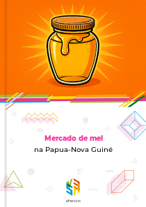 Mercado de mel na Papua-Nova Guiné