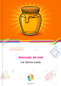 Mercado de mel na Serra Leoa