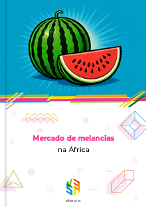 Mercado de melancias na África
