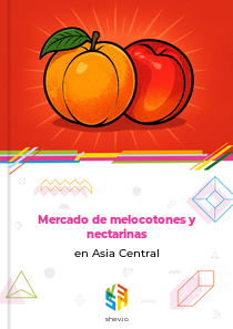 Mercado de melocotones y nectarinas en Asia Central