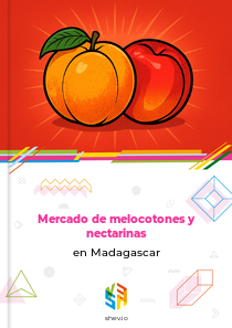 Mercado de melocotones y nectarinas en Madagascar