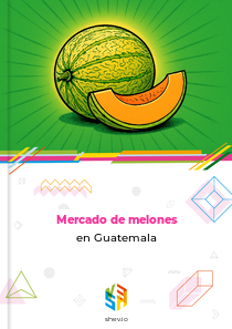 Mercado de melones en Guatemala