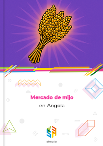 Mercado de mijo en Angola