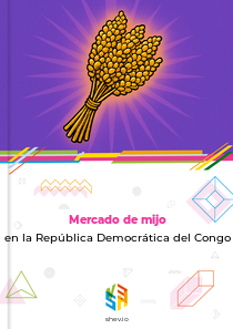 Mercado de mijo en la República Democrática del Congo