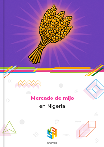 Mercado de mijo en Nigeria