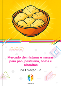 Mercado de misturas e massas para pão, pastelaria, bolos e biscoitos na Eslováquia