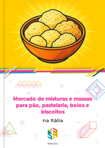 Mercado de misturas e massas para pão, pastelaria, bolos e biscoitos na Itália