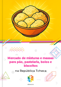 Mercado de misturas e massas para pão, pastelaria, bolos e biscoitos na República Tcheca