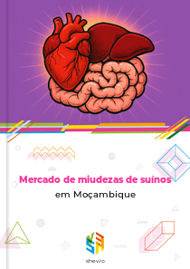 Mercado de miudezas de suínos em Moçambique
