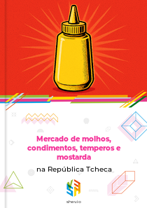 Mercado de molhos, condimentos, temperos e mostarda na República Tcheca