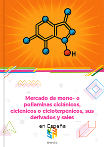 Mercado de mono- o poliaminas ciclánicos, ciclénicos o cicloterpénicos, sus derivados y sales en España
