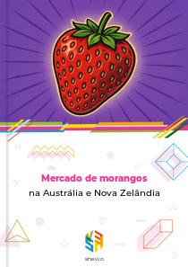 Mercado de morangos na Austrália e Nova Zelândia