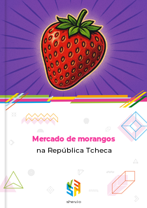 Mercado de morangos na República Tcheca