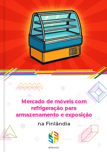 Mercado de móveis com refrigeração para armazenamento e exposição na Finlândia