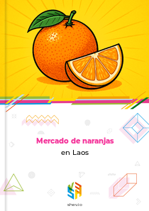 Mercado de naranjas en Laos