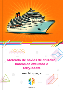 Mercado de navios de cruzeiro, barcos de excursão e ferry-boats em Noruega