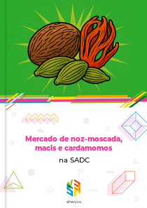 Mercado de noz-moscada, macis e cardamomos na SADC