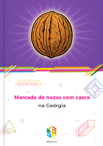 Mercado de nozes com casca na Geórgia