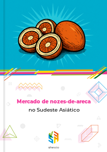 Mercado de nozes-de-areca no Sudeste Asiático