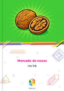 Mercado de nozes no Irã