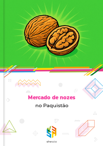 Mercado de nozes no Paquistão